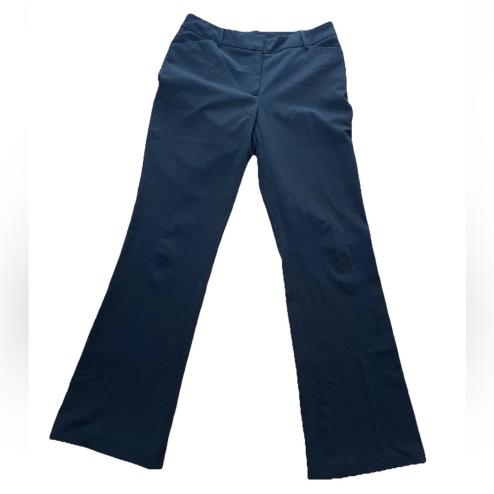 ApostropheY2K stretch ladies black pants-size 8-slash pocket-boot cut-work wear‎